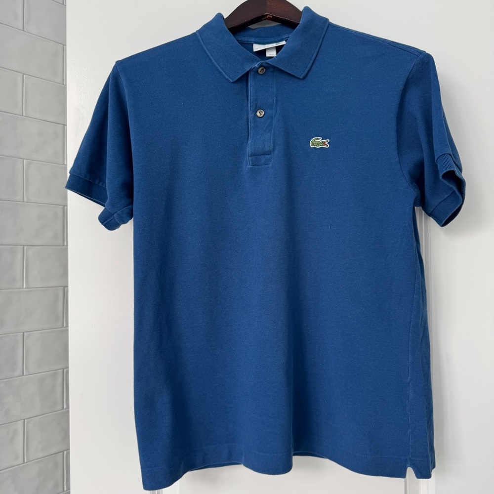 Lacoste - Men's Blue Cotton Pique Polo Shirt